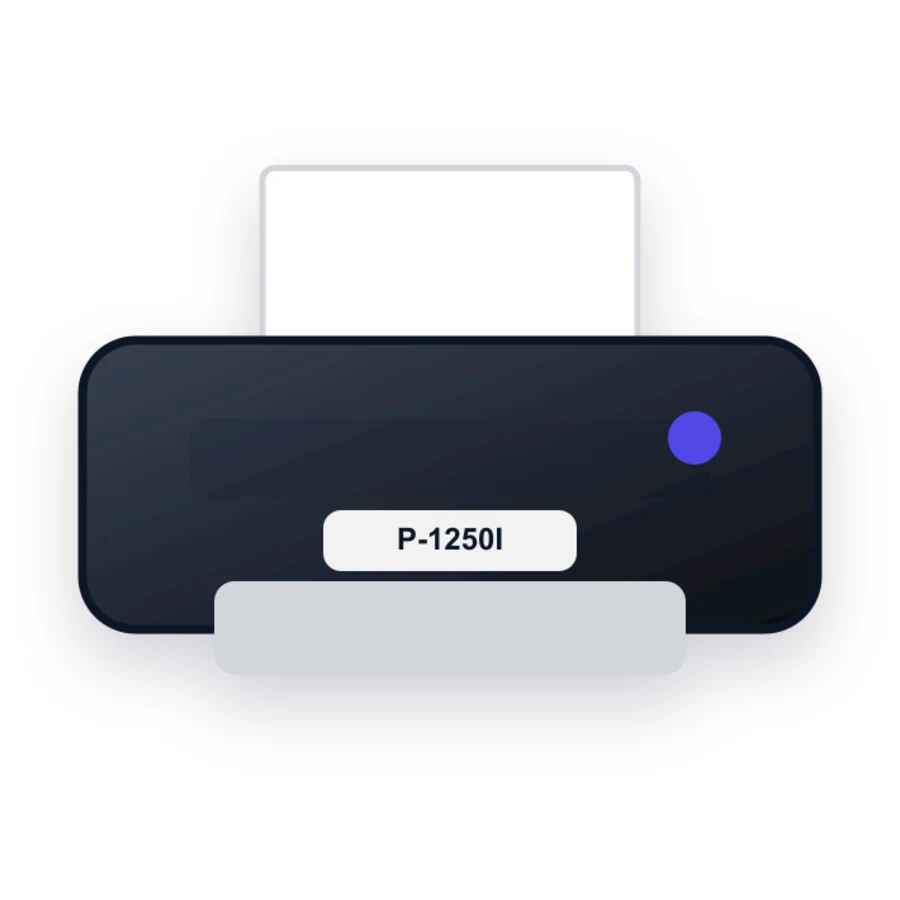 Apollo P-1250I printer illustration