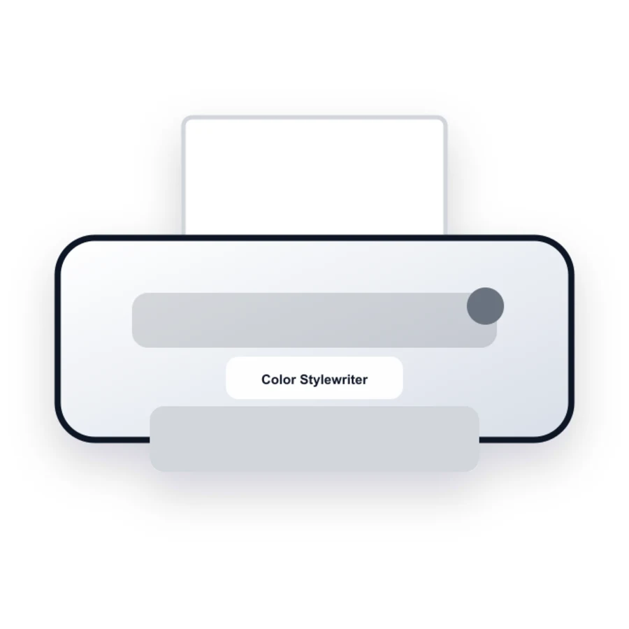 Apple Color Stylewriter 2500 printer illustration