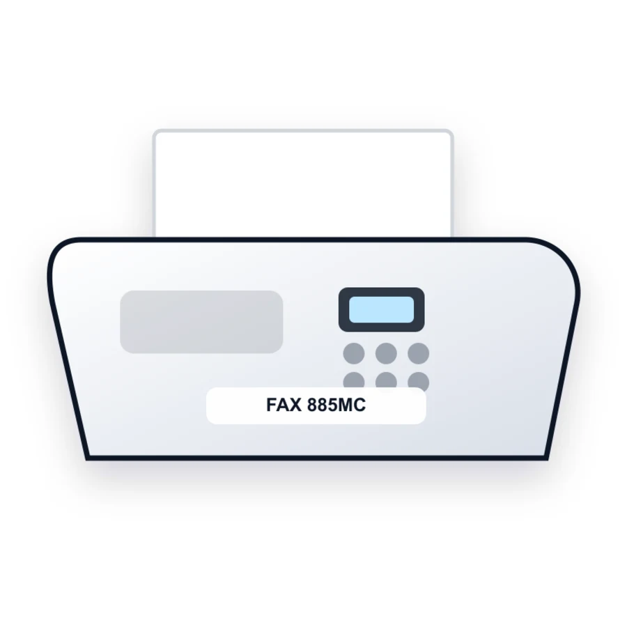 Brother FAX 885MC printer illustration