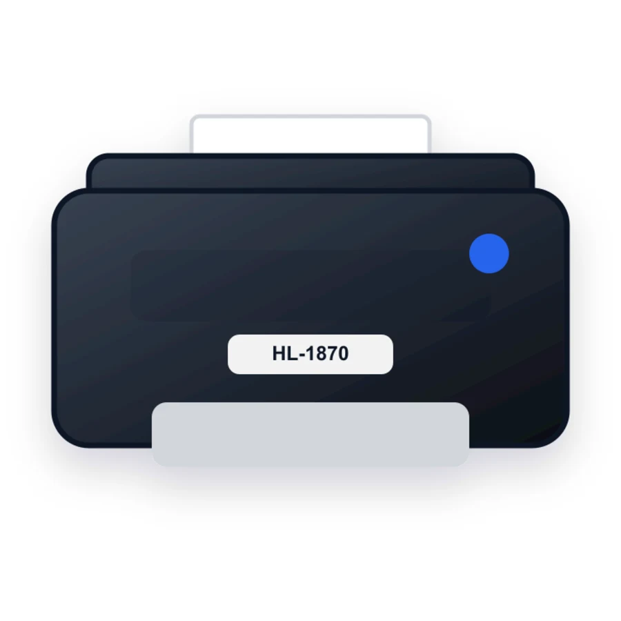Brother HL-1870 printer illustration