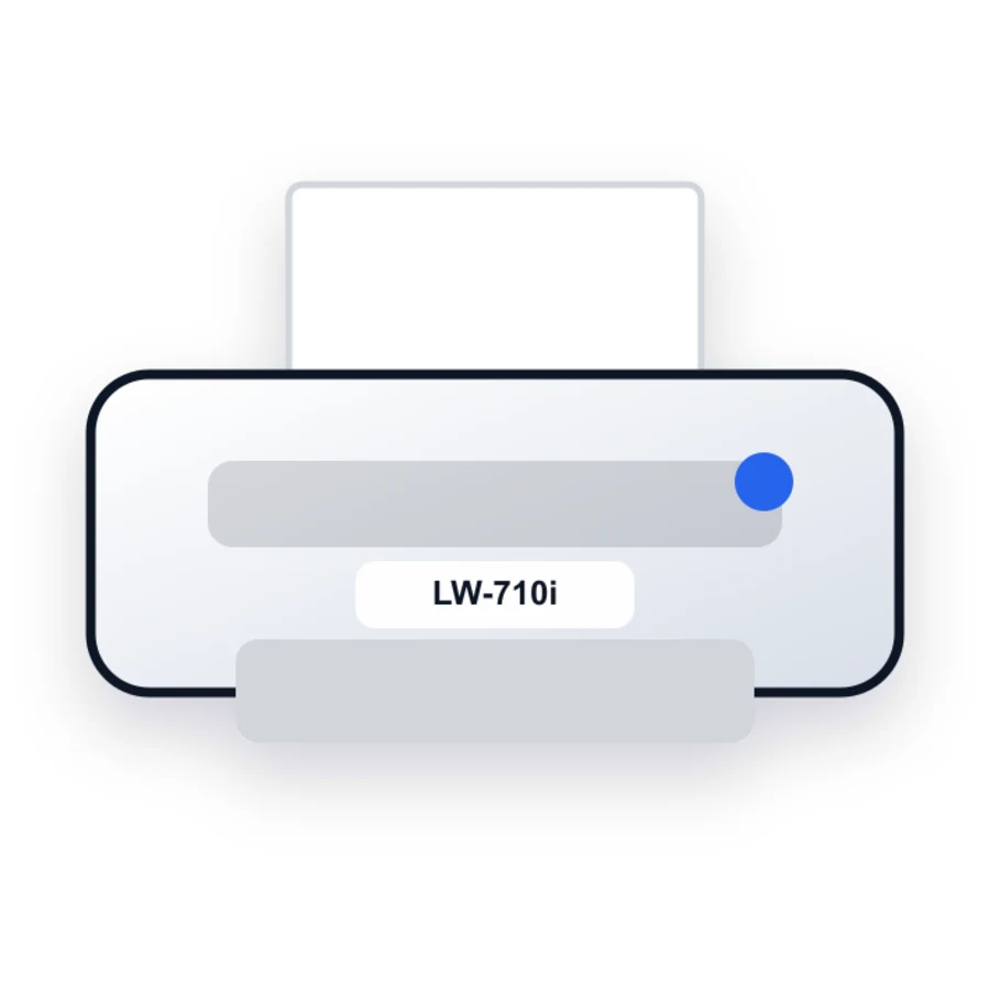 Brother LW-710i printer illustration
