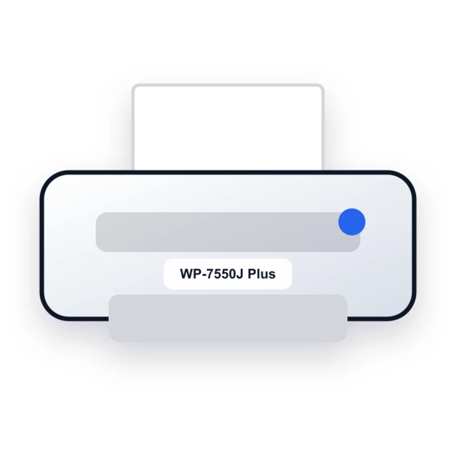 Brother WP-7550J Plus printer illustration
