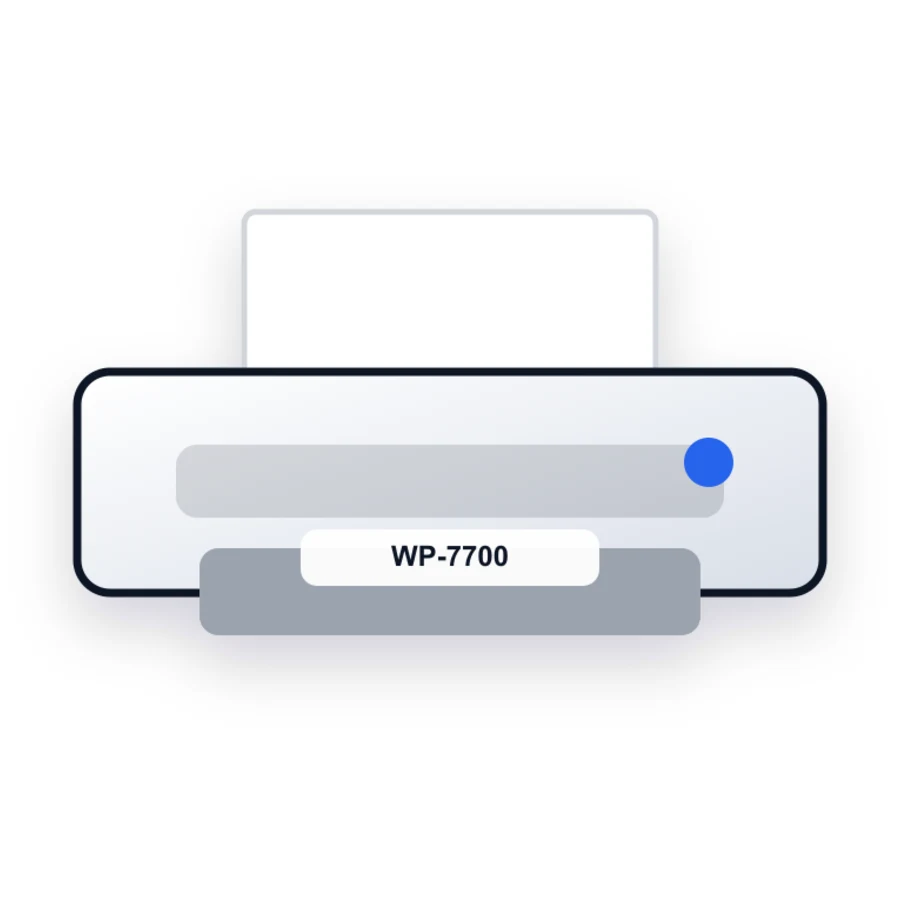 Brother WP-7700 printer illustration