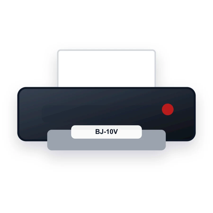 Canon BJ-10V printer illustration