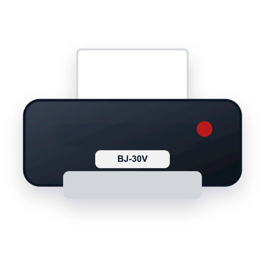 Canon BJ-30V printer illustration