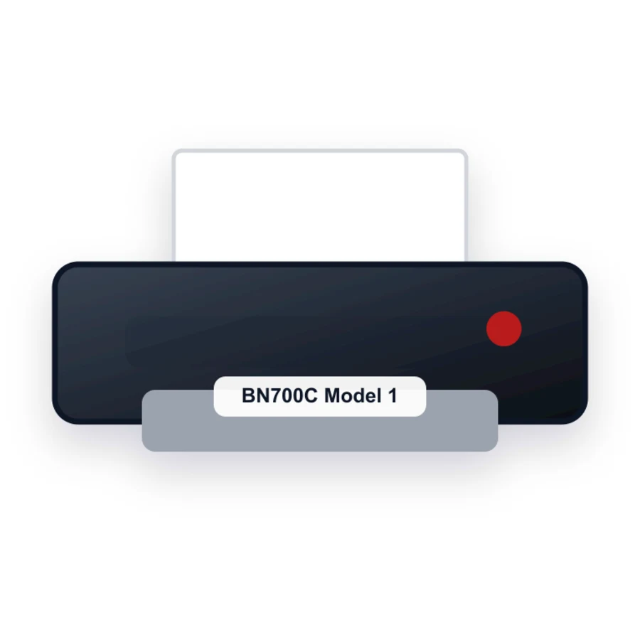 Canon BN700C Model 1 printer illustration