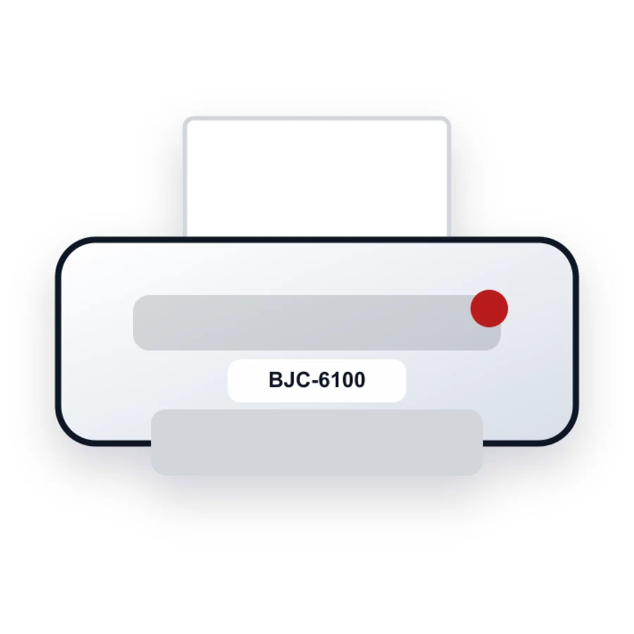 Canon BJC-6100 printer illustration