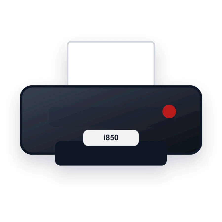 Canon i850 printer illustration
