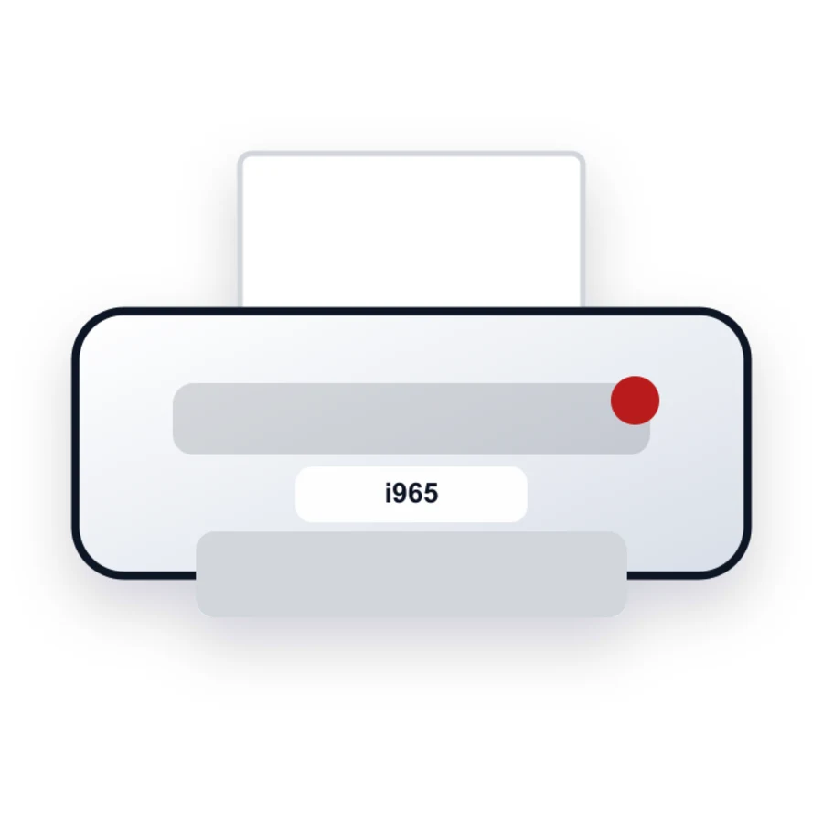Canon i965 printer illustration