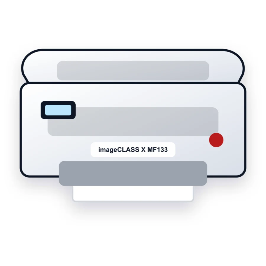Canon imageCLASS X MF1333C printer illustration