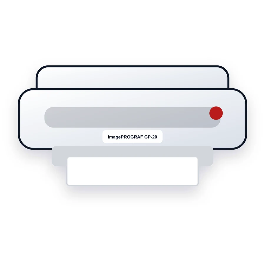 Canon imagePROGRAF GP-200 printer illustration