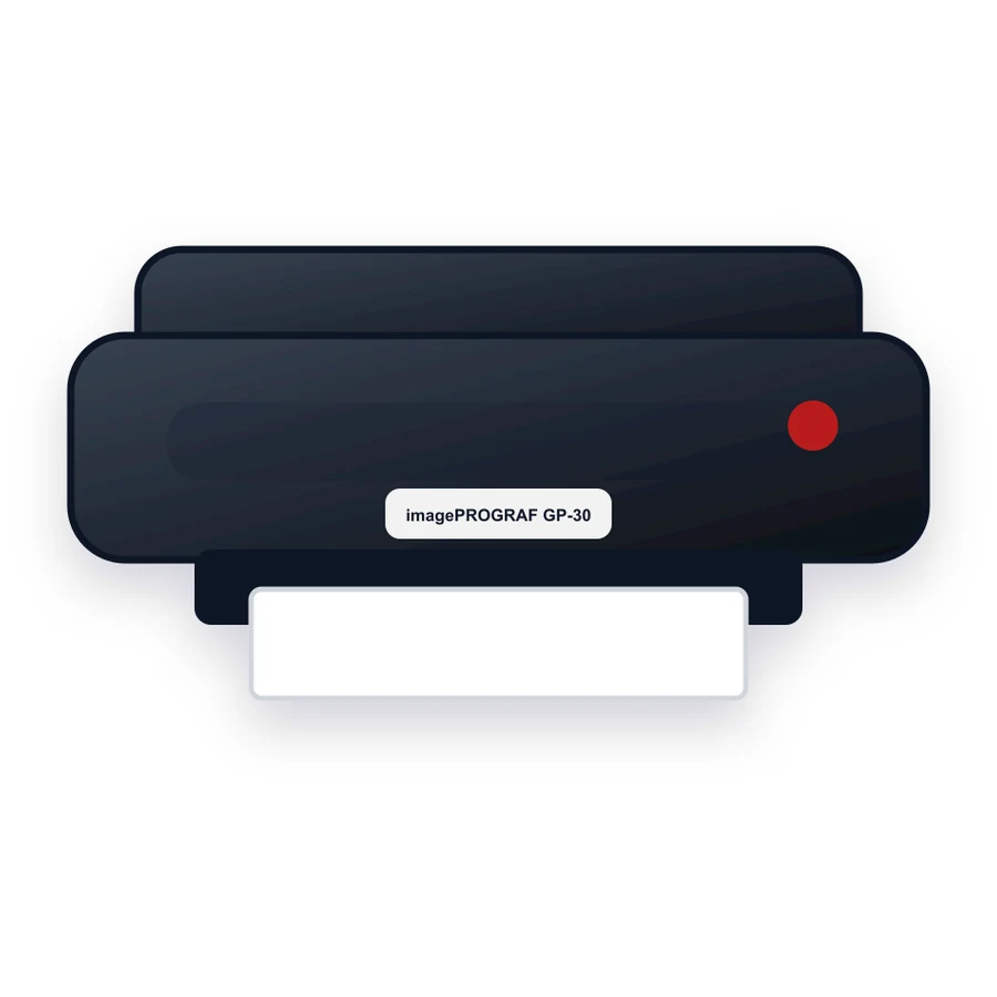 Canon imagePROGRAF GP-300 printer illustration