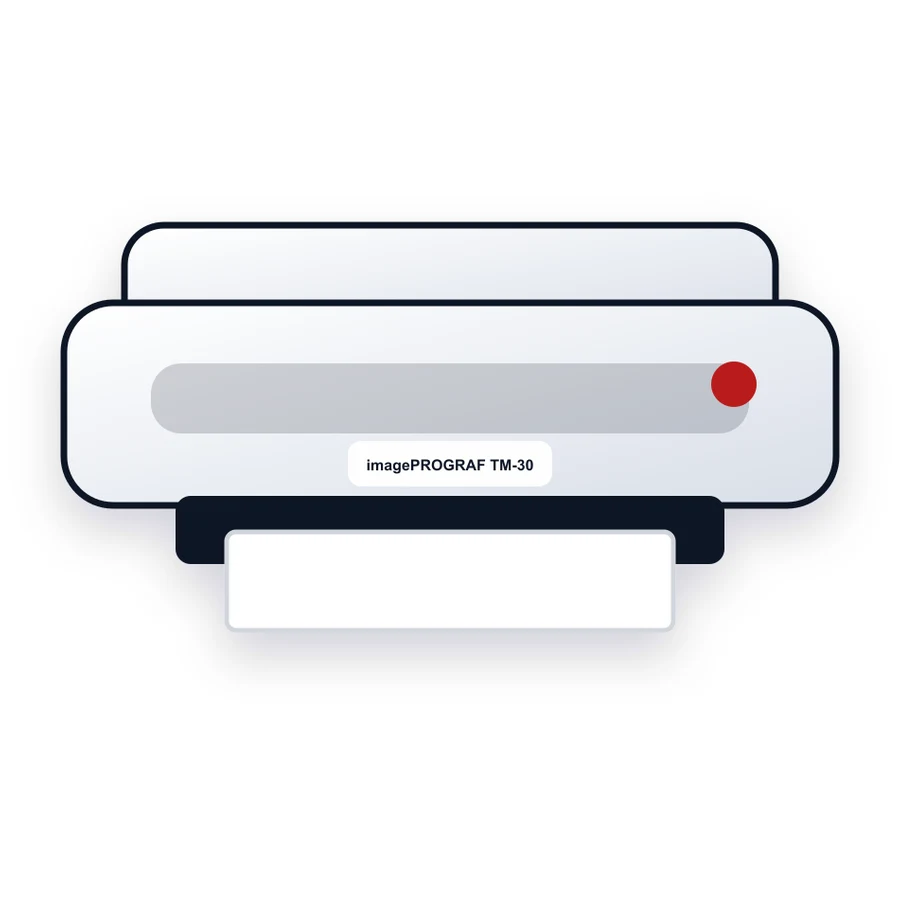 Canon imagePROGRAF TM-300 printer illustration
