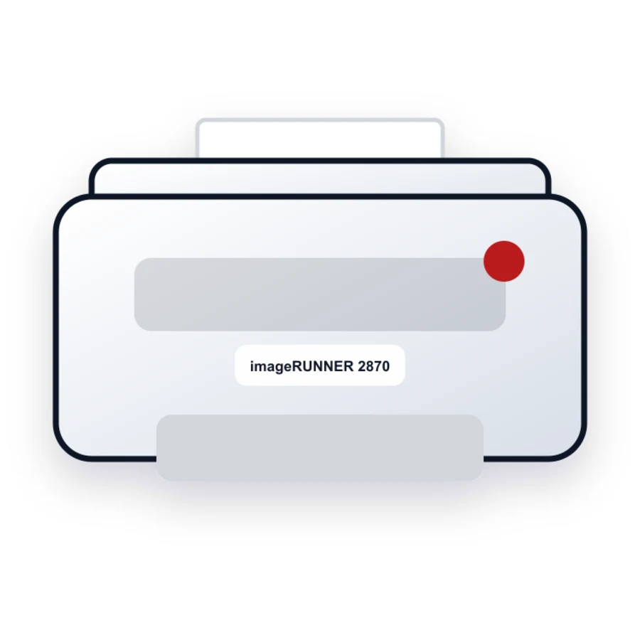 Canon imageRUNNER 2870 printer illustration