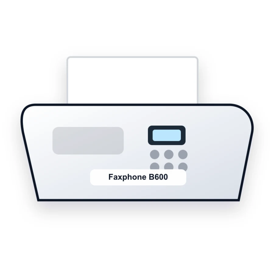 Canon Faxphone B600 printer illustration