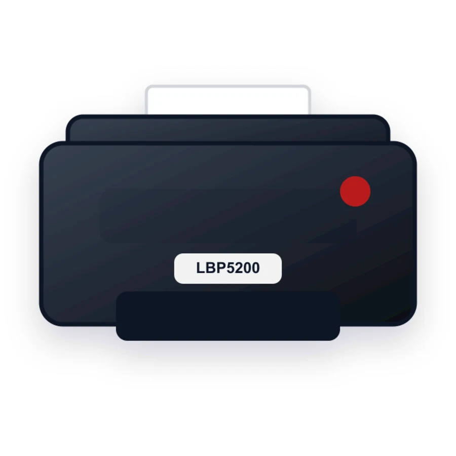 Canon LBP5200 printer illustration