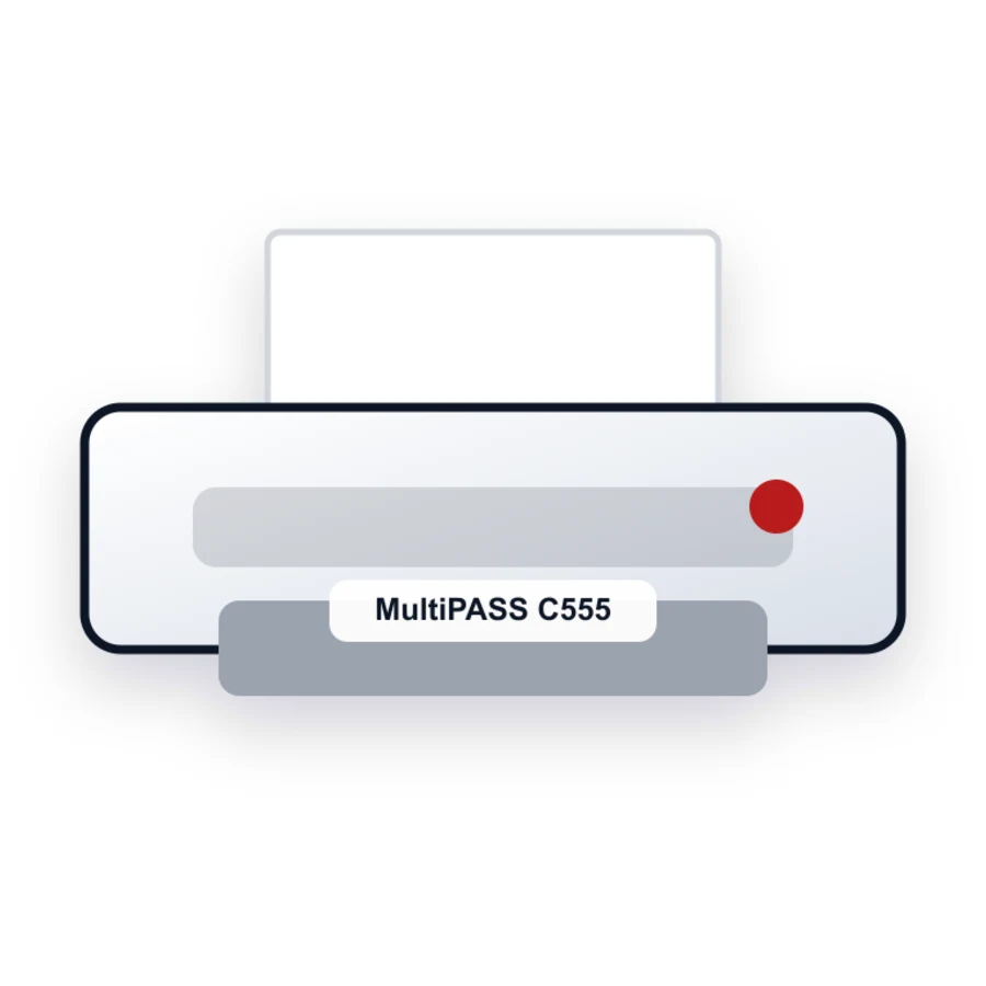 Canon MultiPASS C555 printer illustration