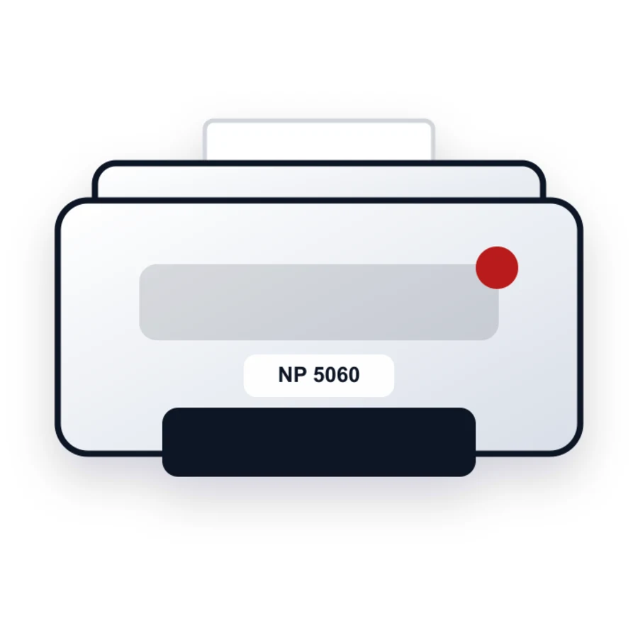 Canon NP 5060 printer illustration