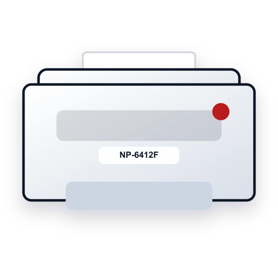 Canon NP-6412F printer illustration