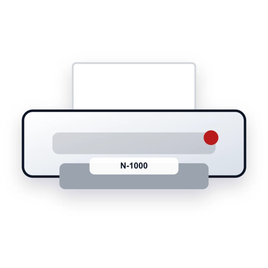 Canon N-1000 printer illustration