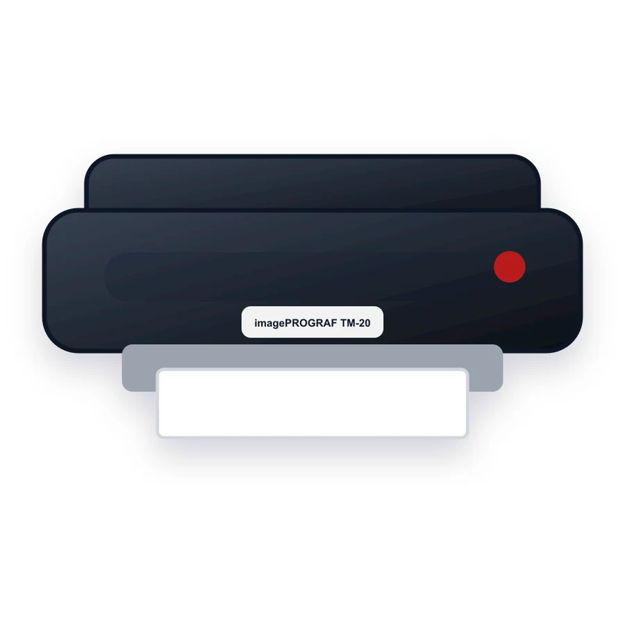 Canon imagePROGRAF TM-200 printer illustration