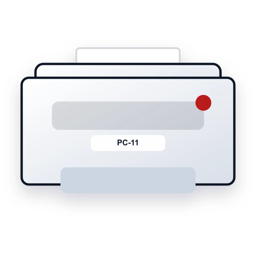 Canon PC-11 printer illustration