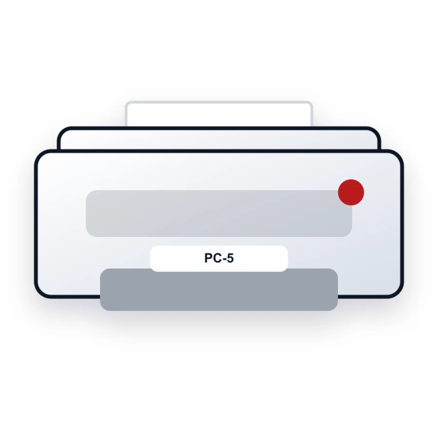 Canon PC-5 printer illustration