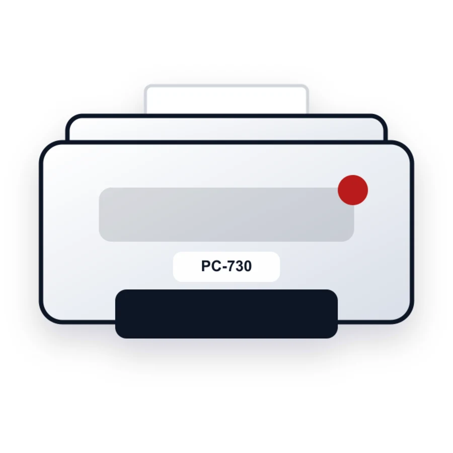Canon PC-730 printer illustration
