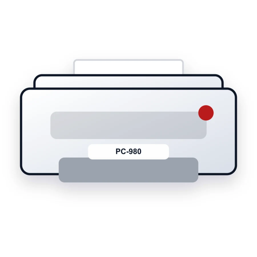 Canon PC-980 printer illustration