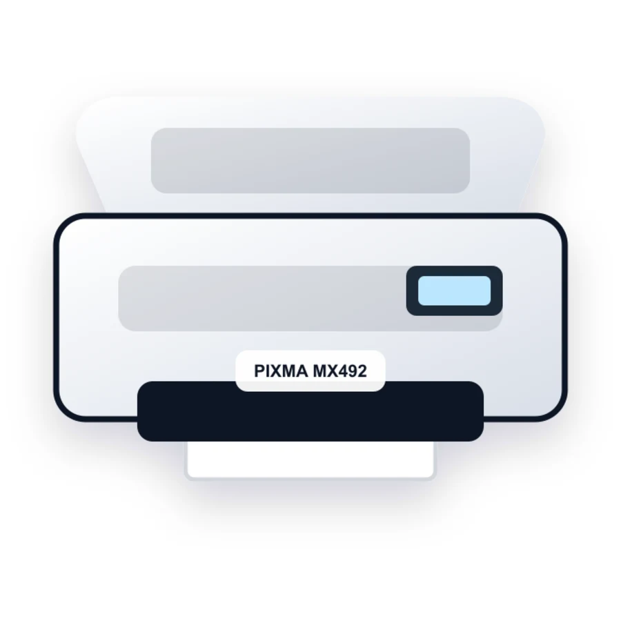 Canon PIXMA MX492 printer illustration