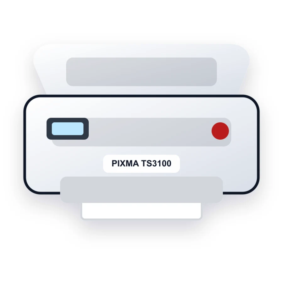 Canon PIXMA TS3100 printer illustration