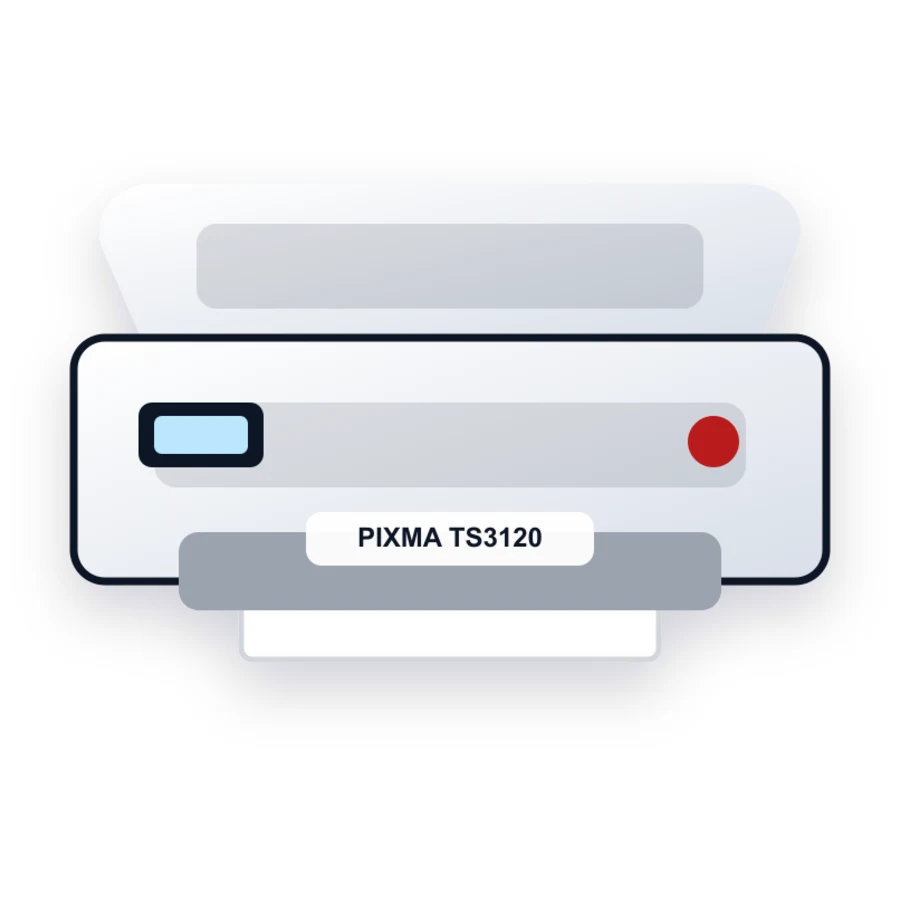 Canon PIXMA TS3120 printer illustration
