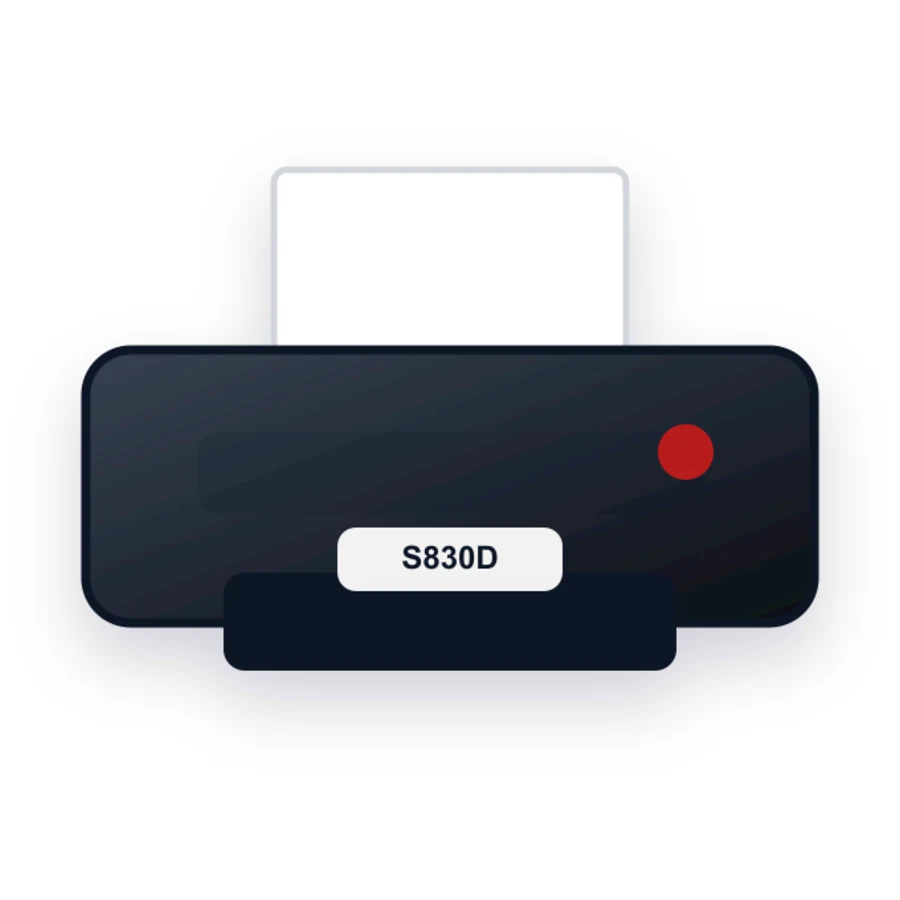 Canon S830D printer illustration