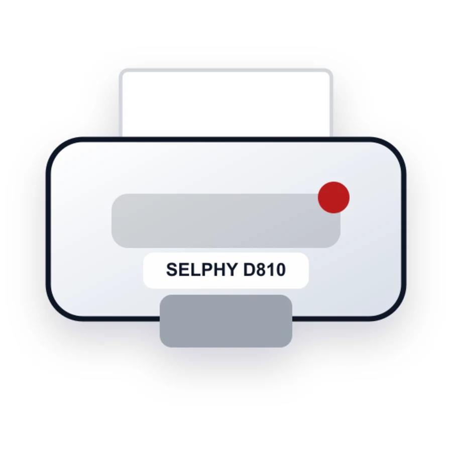 Canon SELPHY D810 printer illustration