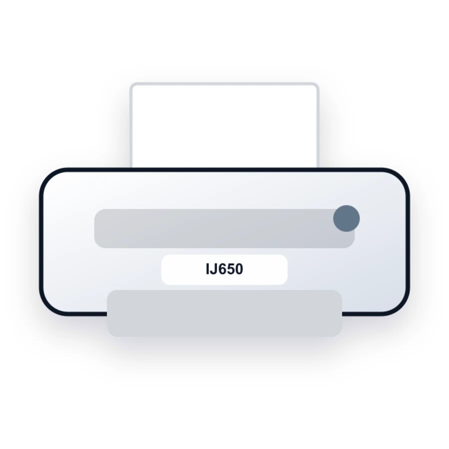 Compaq IJ650 printer illustration