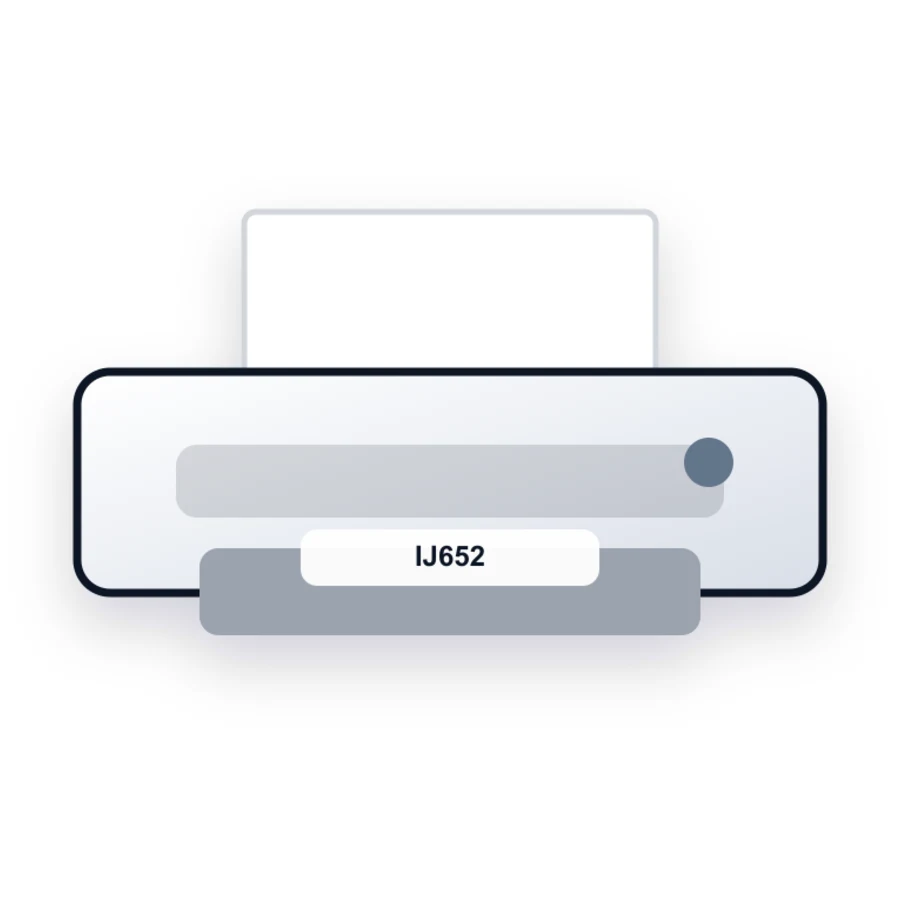 Compaq IJ652 printer illustration