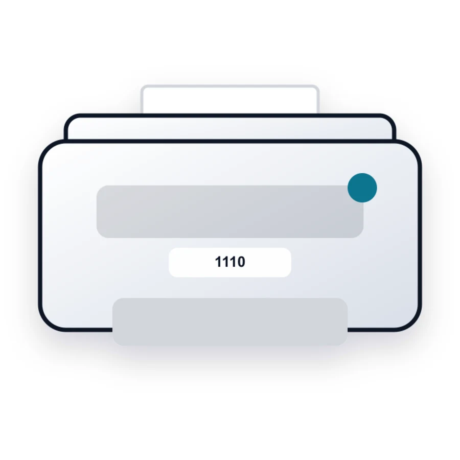 Dell 1110 printer illustration