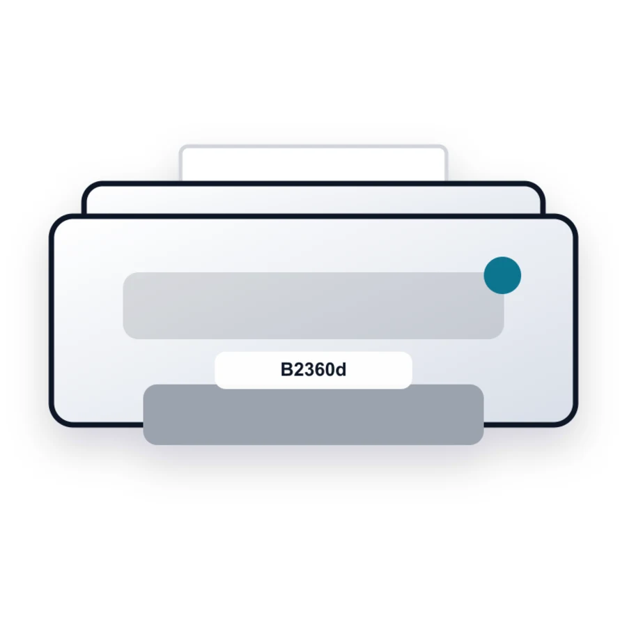 Dell B2360d printer illustration