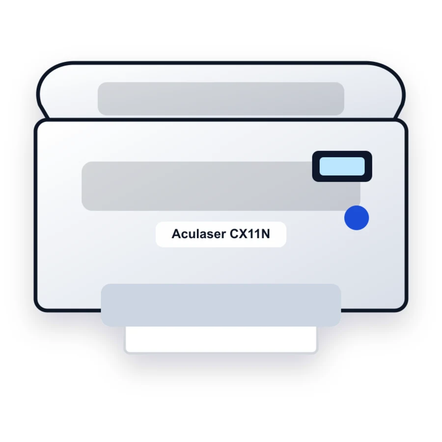 Epson Aculaser CX11N printer illustration