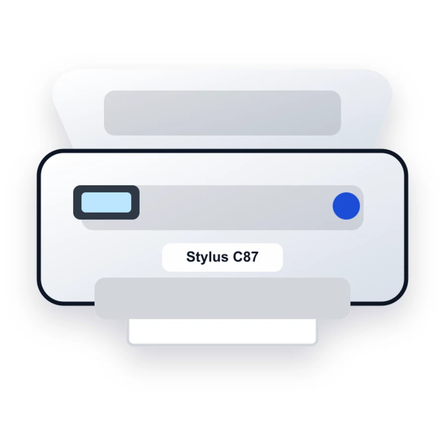 Epson Stylus C87 printer illustration