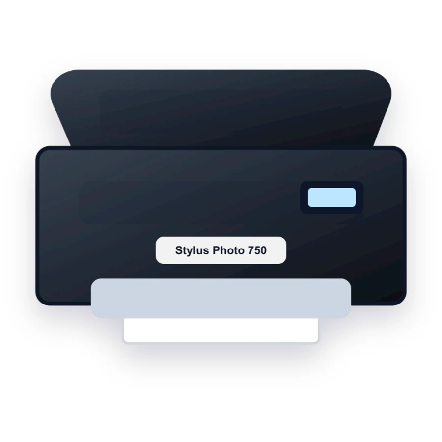 Epson Stylus Photo 750 printer illustration
