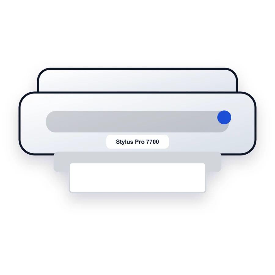 Epson Stylus Pro 7700 printer illustration