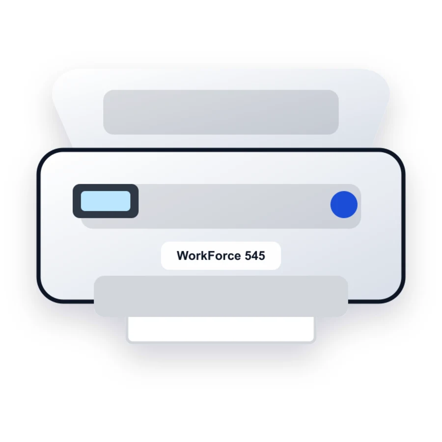 Epson WorkForce 545 printer illustration