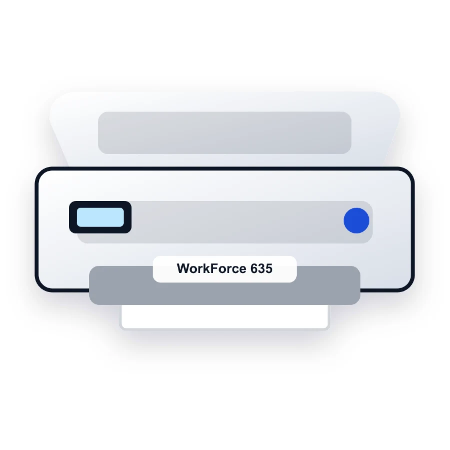 Epson WorkForce 635 printer illustration