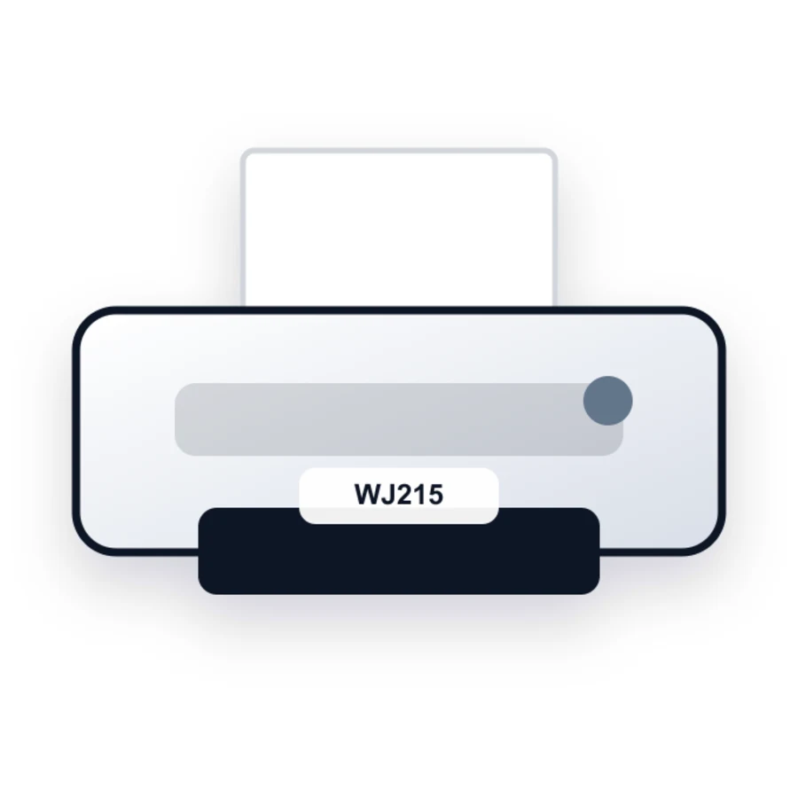 Hasler WJ215 printer illustration