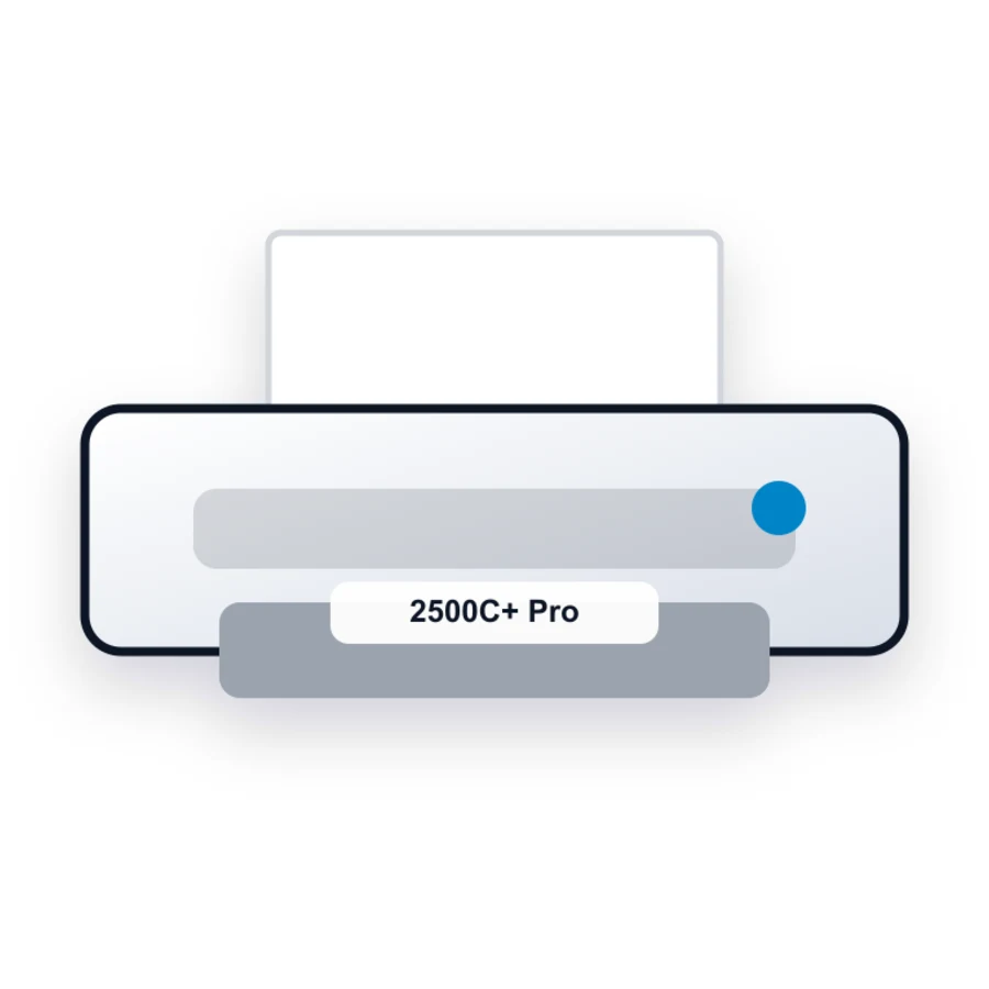 HP 2500C+ Pro printer illustration