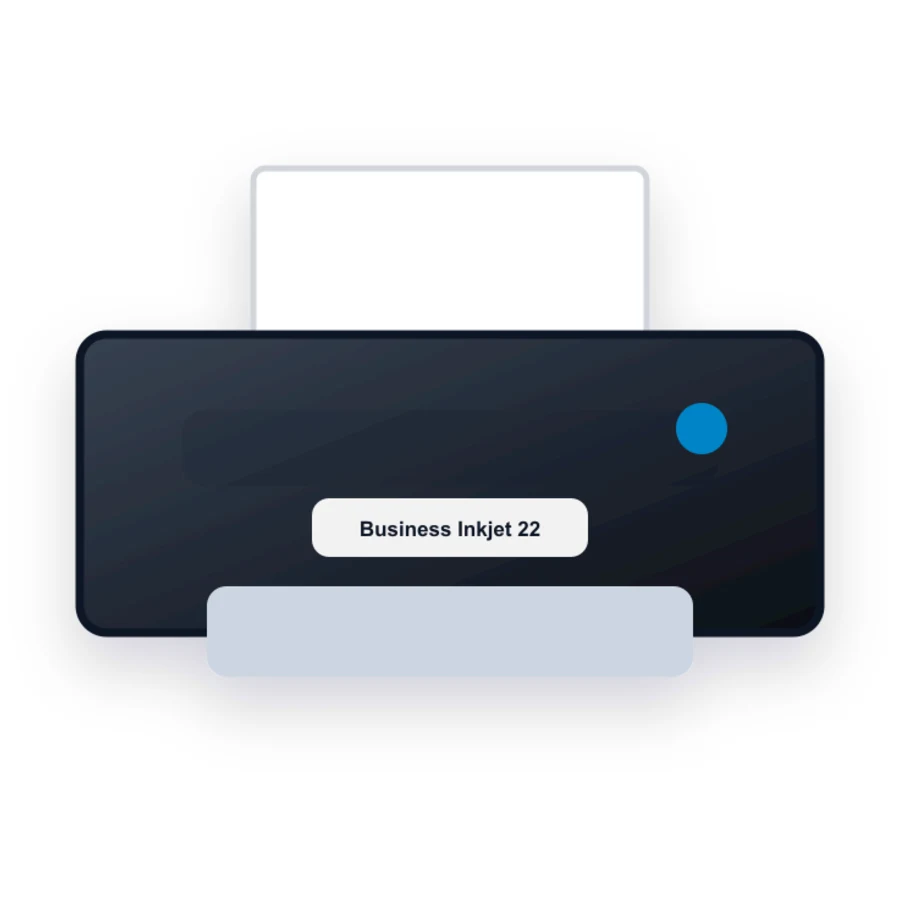 HP Business Inkjet 2200 printer illustration