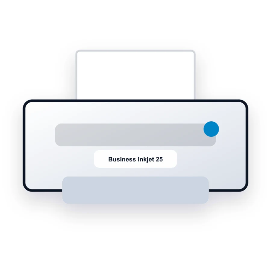 HP Business Inkjet 2500cse printer illustration