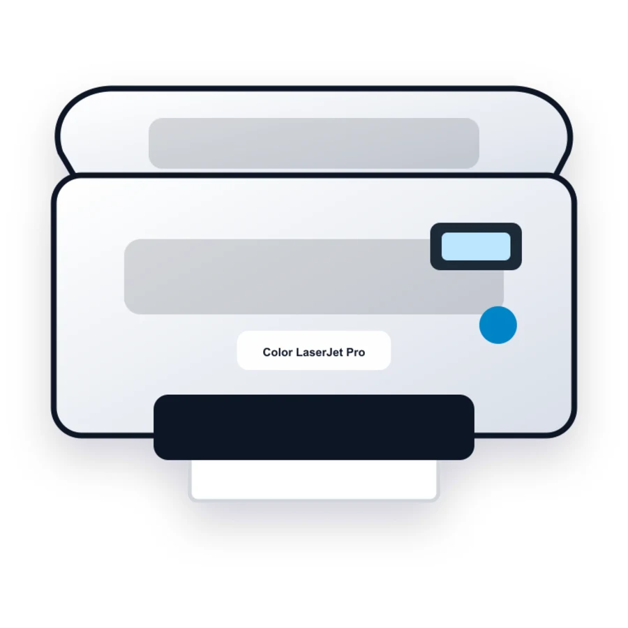 HP Color LaserJet Pro MFP M282nw printer illustration