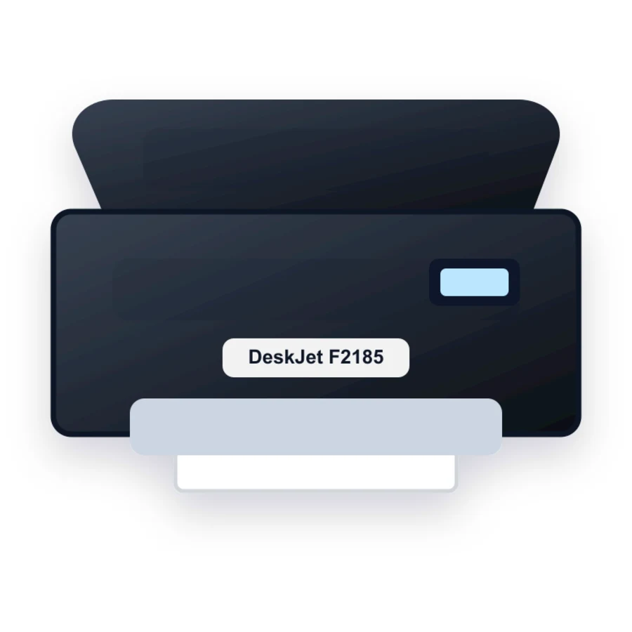 HP DeskJet F2185 printer illustration